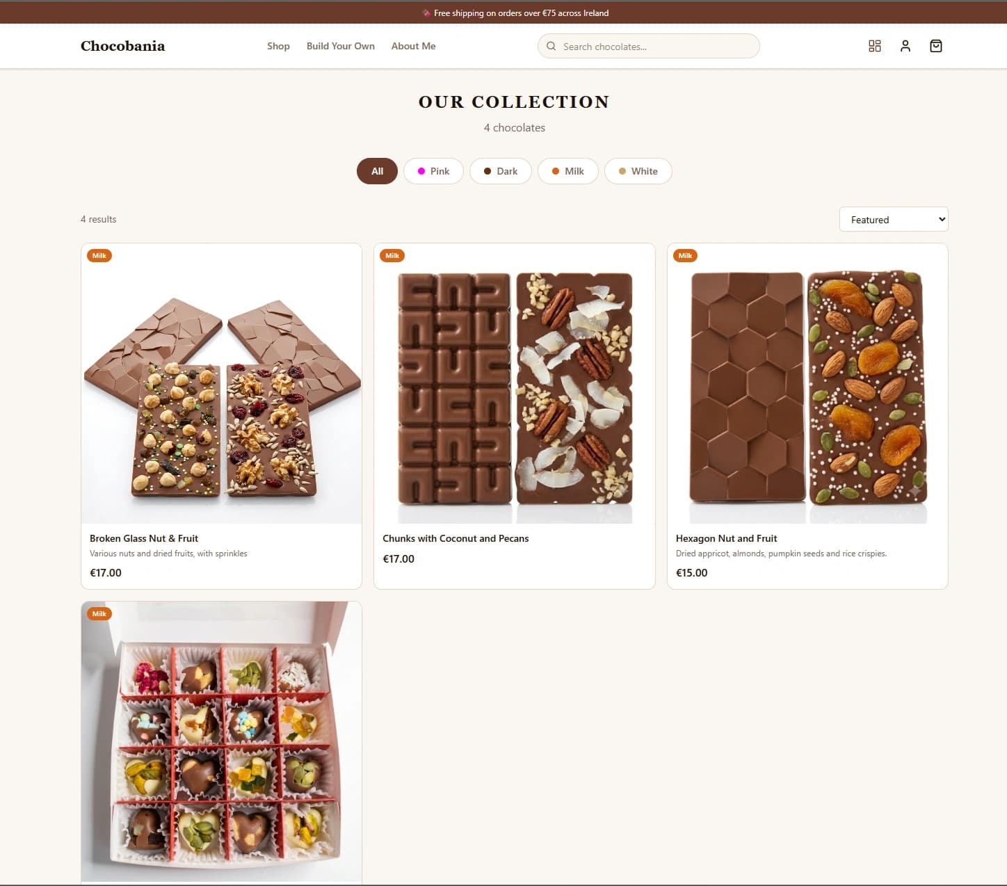 Sklep Chocobania i konfigurator czekolady 4