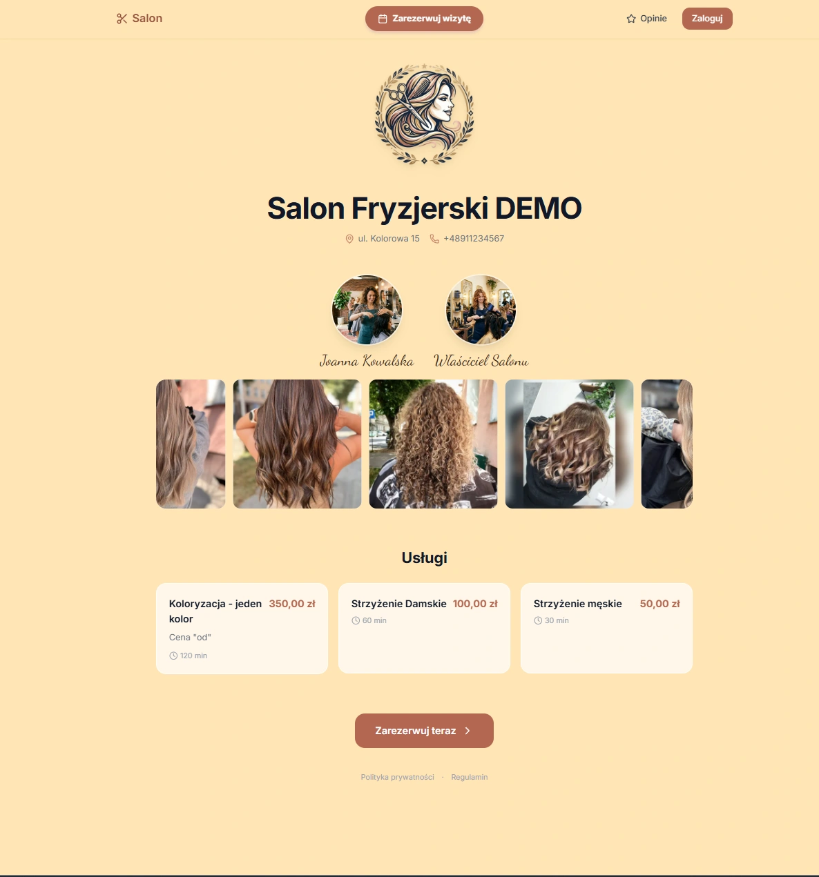 Salon Fryzjerski — 1