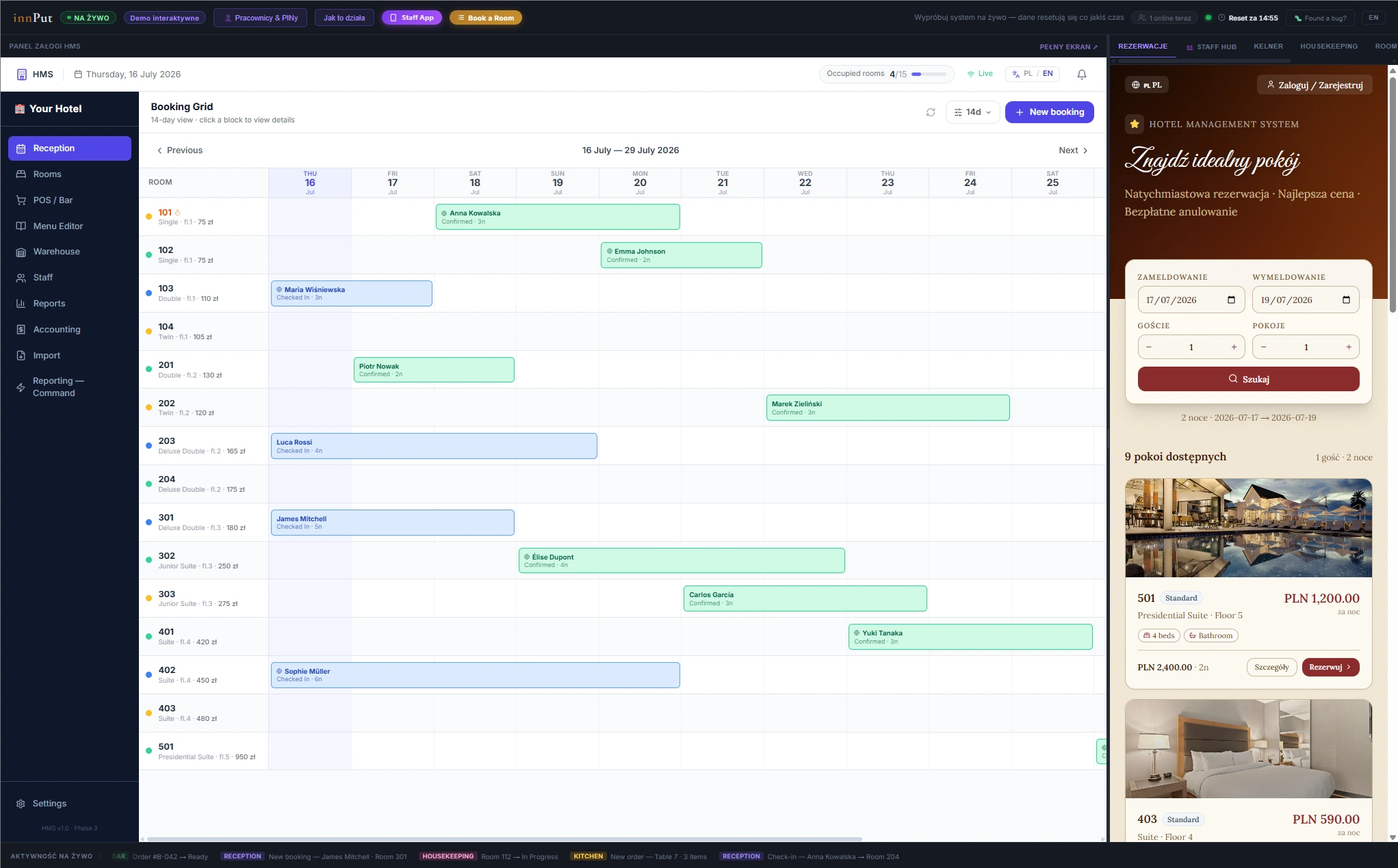innPut -Hotel Management System — 2